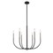 Z-Lite Haylie 6 Light Chandelier, Matte Black 479-6MB-BN - alternate 1